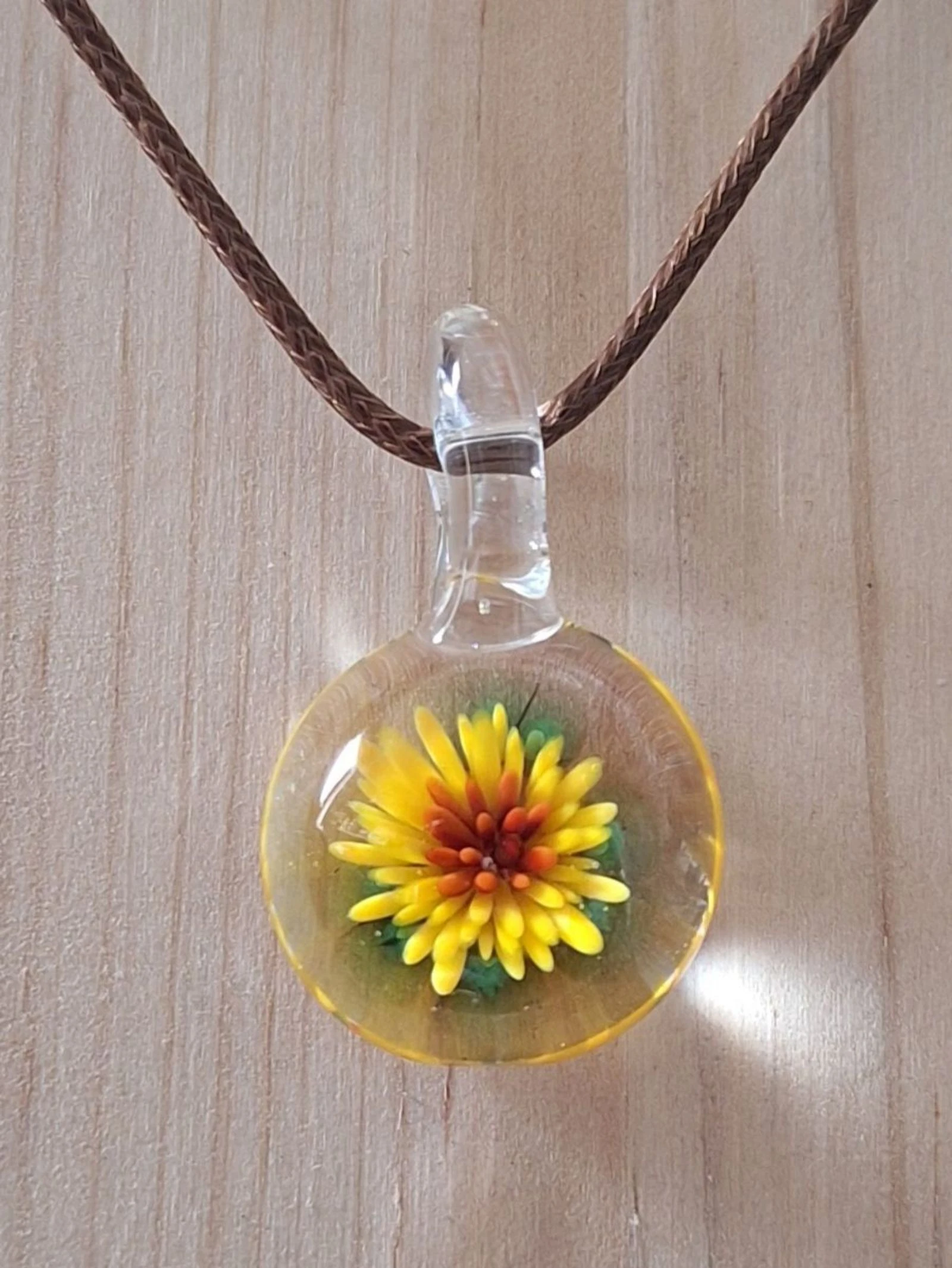 Handgemaakte lampwork glas hanger 